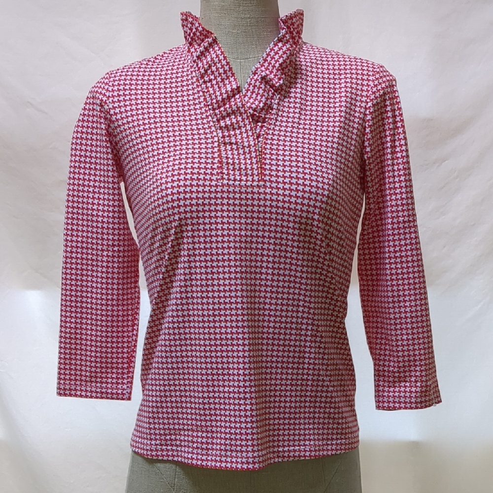 J. McLaughlin "Durham" Catalina Cloth Ruffled Top